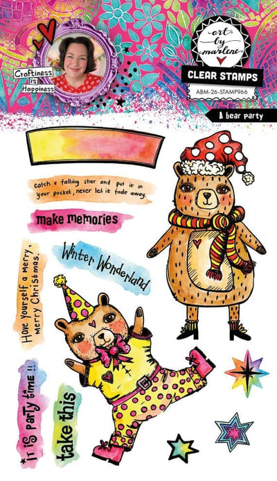 Art by Marlene - A Bear Party Clear Stamp Set