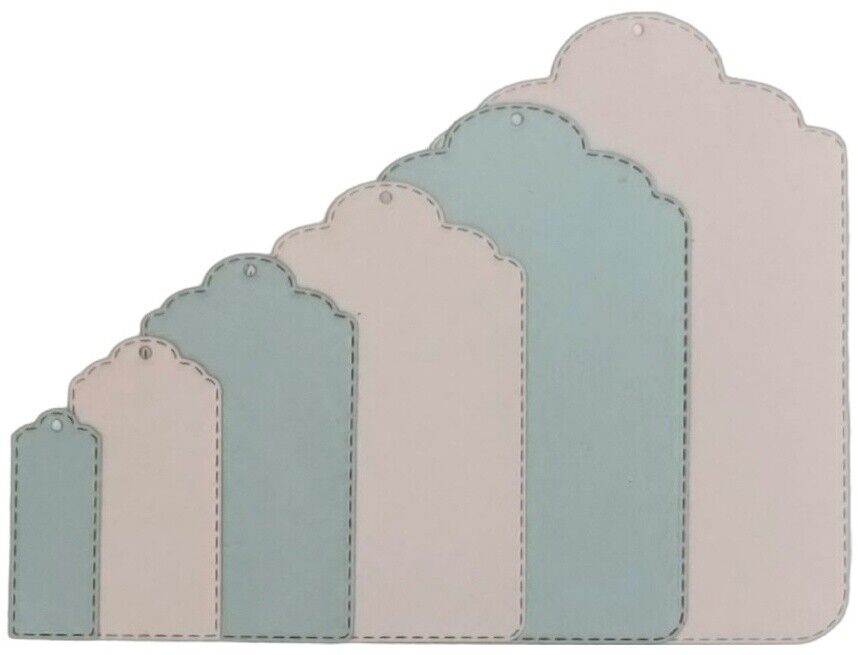 Dress my Craft Stictched tag No 3