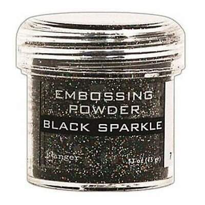Ranger Embossing Powder - Black Sparkle