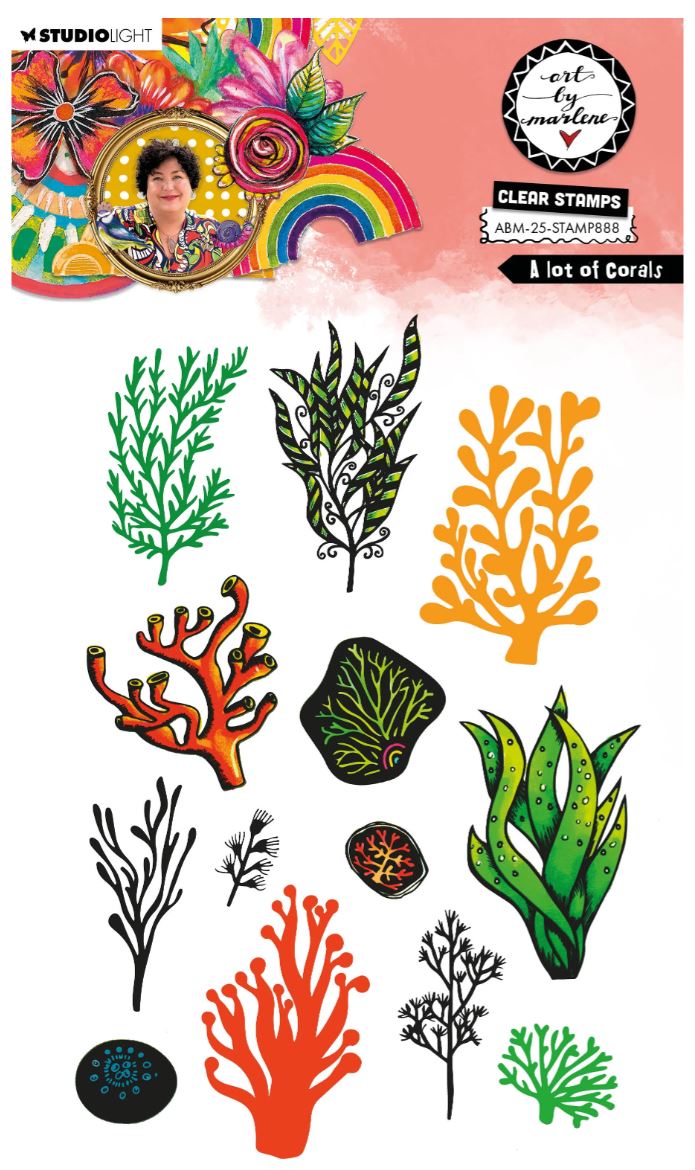 Art By Marlene - Stamp Lots of Coral