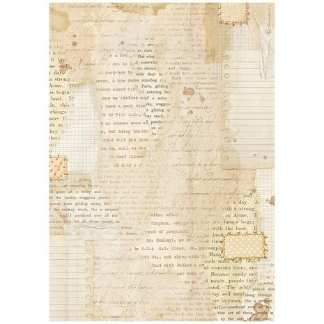 Stamperia Cozy Family A4 Rice Paper - Books & Scraps