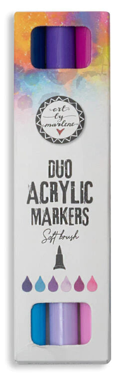 ART BY MARLENE, ESSENTIALS, DUO ACRYLIC MARKERS, PURPLES