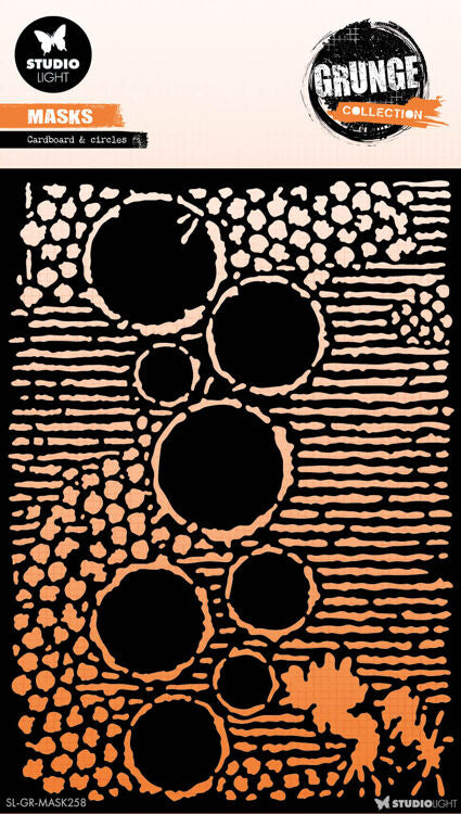 Studio Light Grunge Collection Cardboard and Circles Stencil