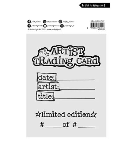 Art By Marlene - stamp - Artist Trading Card