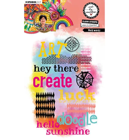 Art By Marlene - Stamp - Clear Bold Words