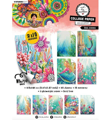 Art By Marlene - A4 Collage Paper Pad Sea Scenes