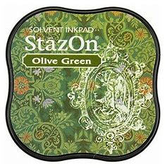 StazOn Solvent Fast drying Midi Ink pad OLive