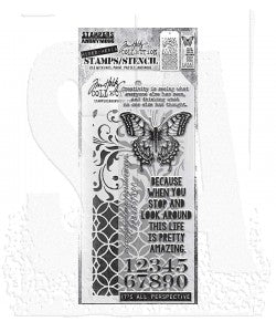 Tim Holtz Mixed Media - Stamps Stencil Set - Perspective