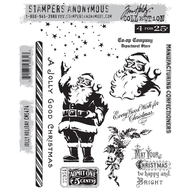 Tim Holtz-Stampers Anonymous - Jolly holiday