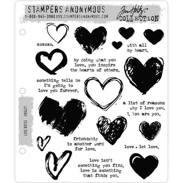 Tim Holtz -Stampers Anonymous Love Notes