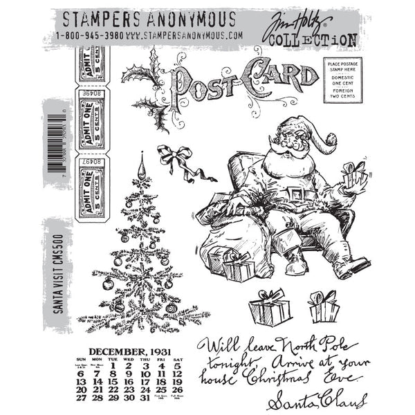 Tim Holtz-Stampers Anonymous - Santa Visit