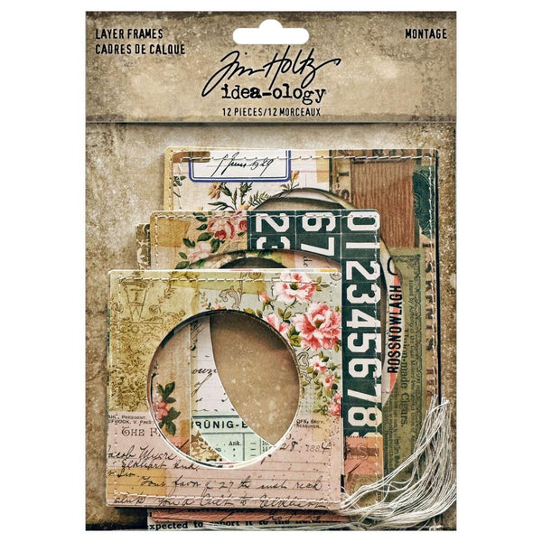 Tim Holtz Idea-Ology - Frames Montage - 12 Pieces