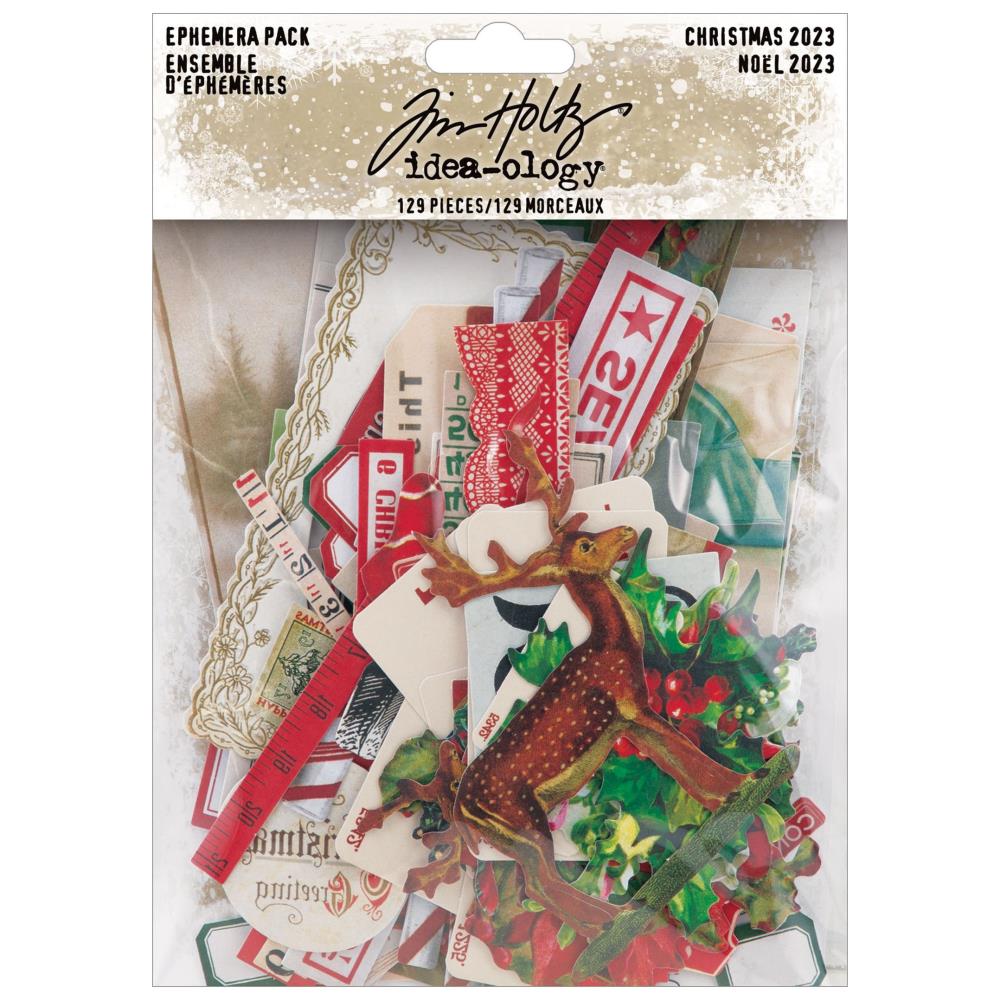 Tim Holtz Idea-ology Ephemera Pack Christmas 2023