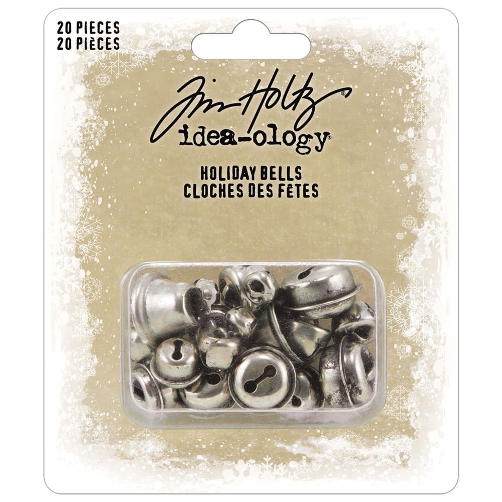 Tim Holtz Idea-ology Holiday Bells Metal Adornments