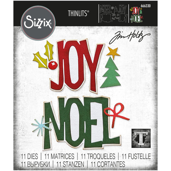 Tim Holtz- Sizzix - Thinlit Die Big Tidings