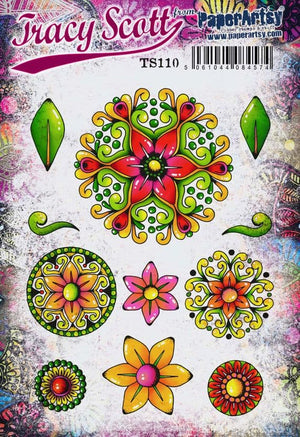 PaperArtsy Tracy Scott TS110 A5 Stamp Set
