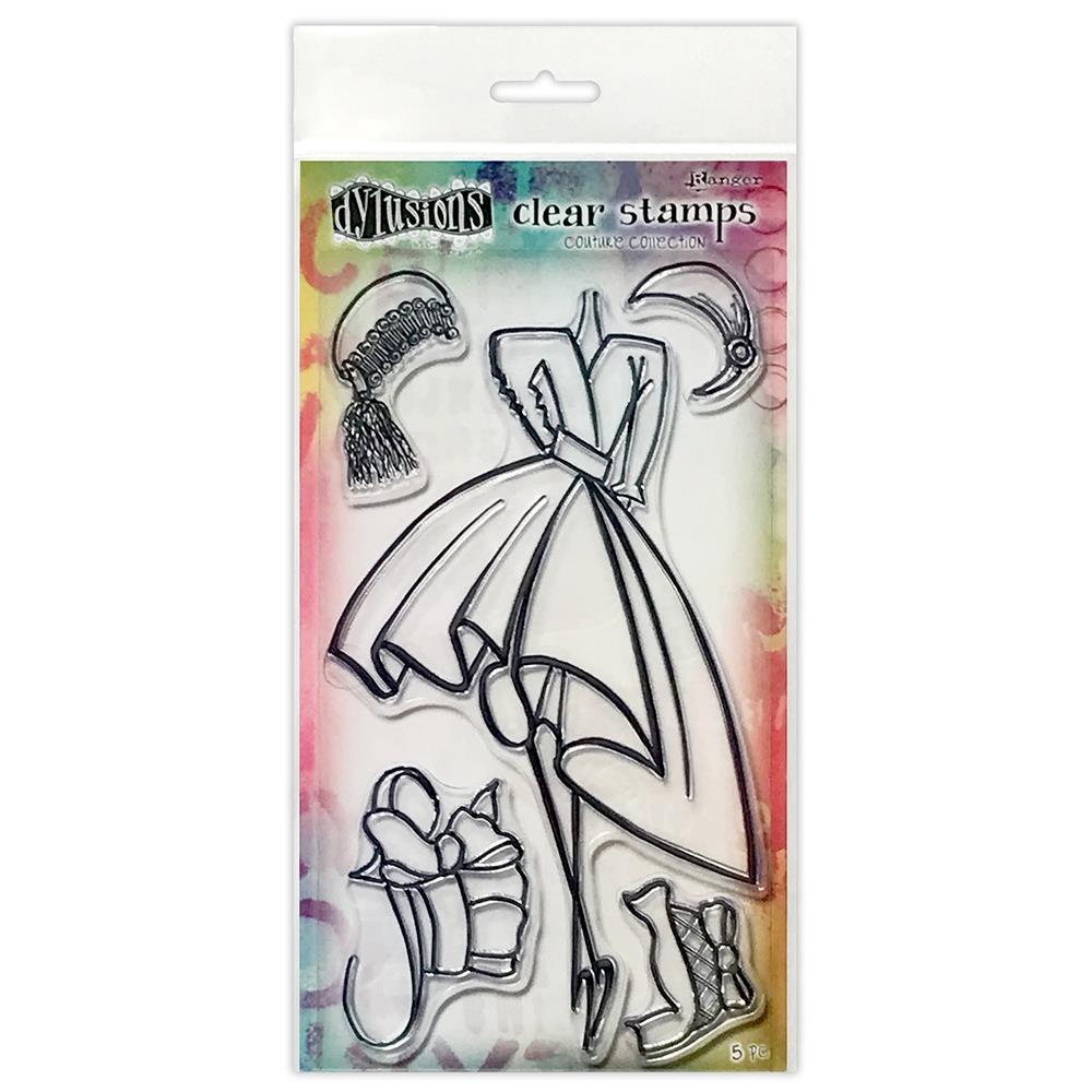 Dylusions Stamps Clear Stamps Couture Collection - Night at the Opera