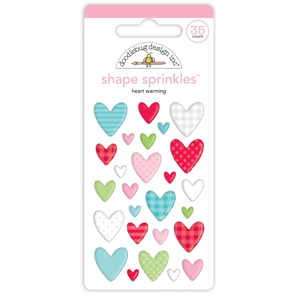 Doodlebug shape sprinkles "Heart Warming"