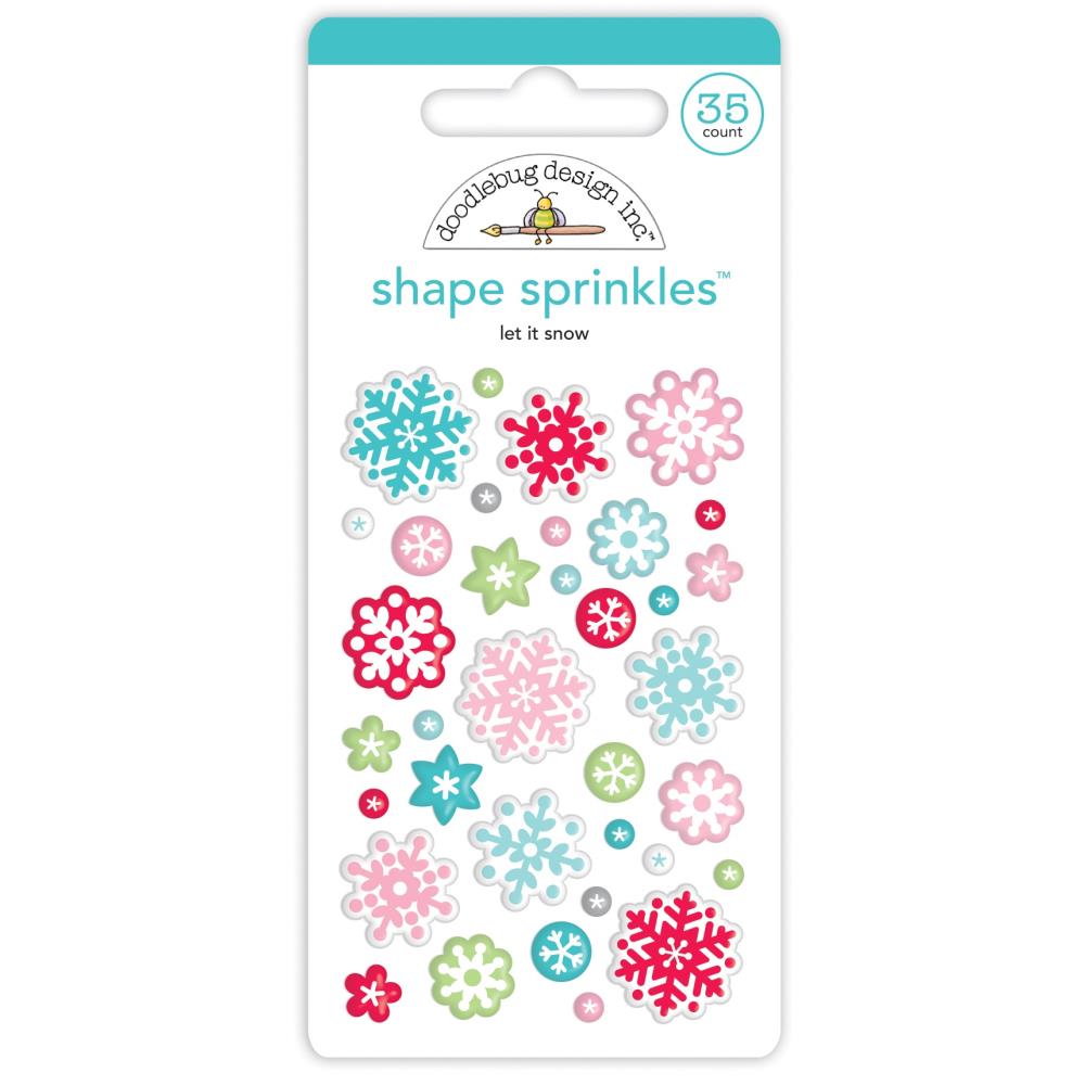 Doodlebug shape sprinkles "Let it Snow "