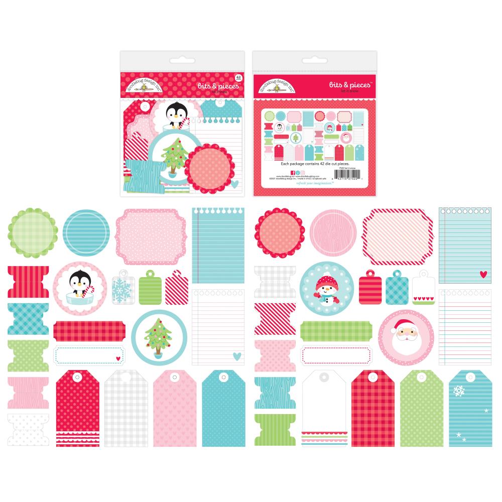 Doodlebug Bits and Pieces Die cuts "Let it Snow "
