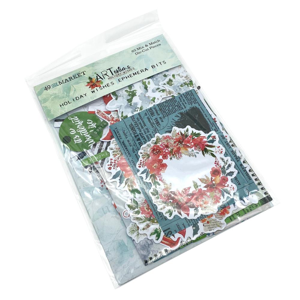 49 and Market - Holiday Wishes - Ephemera Bits