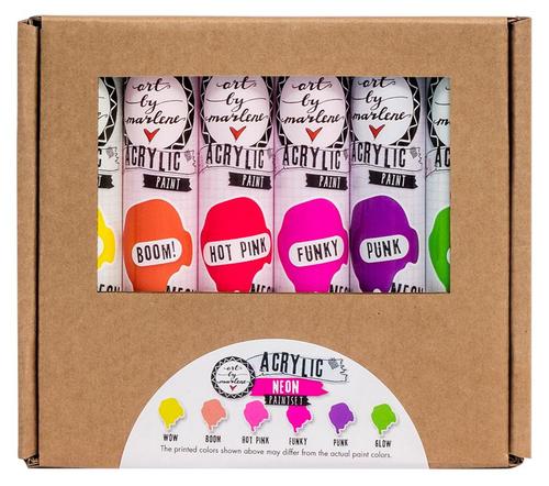 ART BY MARLENE - ACRYLIC PAINT SET NEON