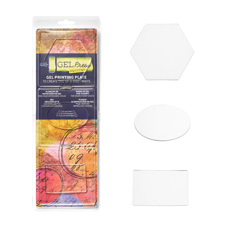 Gel Press Petites - oval hexagon rectangle