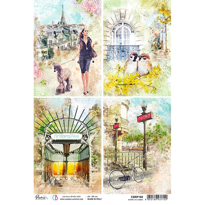 CIA BELLA RICE PAPER NOTRE VIE CARDS