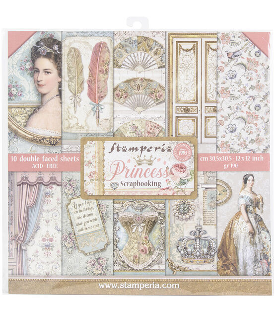 Stamperia 12 x 12 Paper Collection Princess