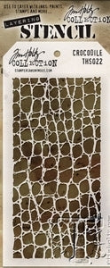Tim Holtz Crocodile Layering Stencil