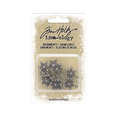 Tim Holtz Ideaology Metal Snowflakes - Christmas