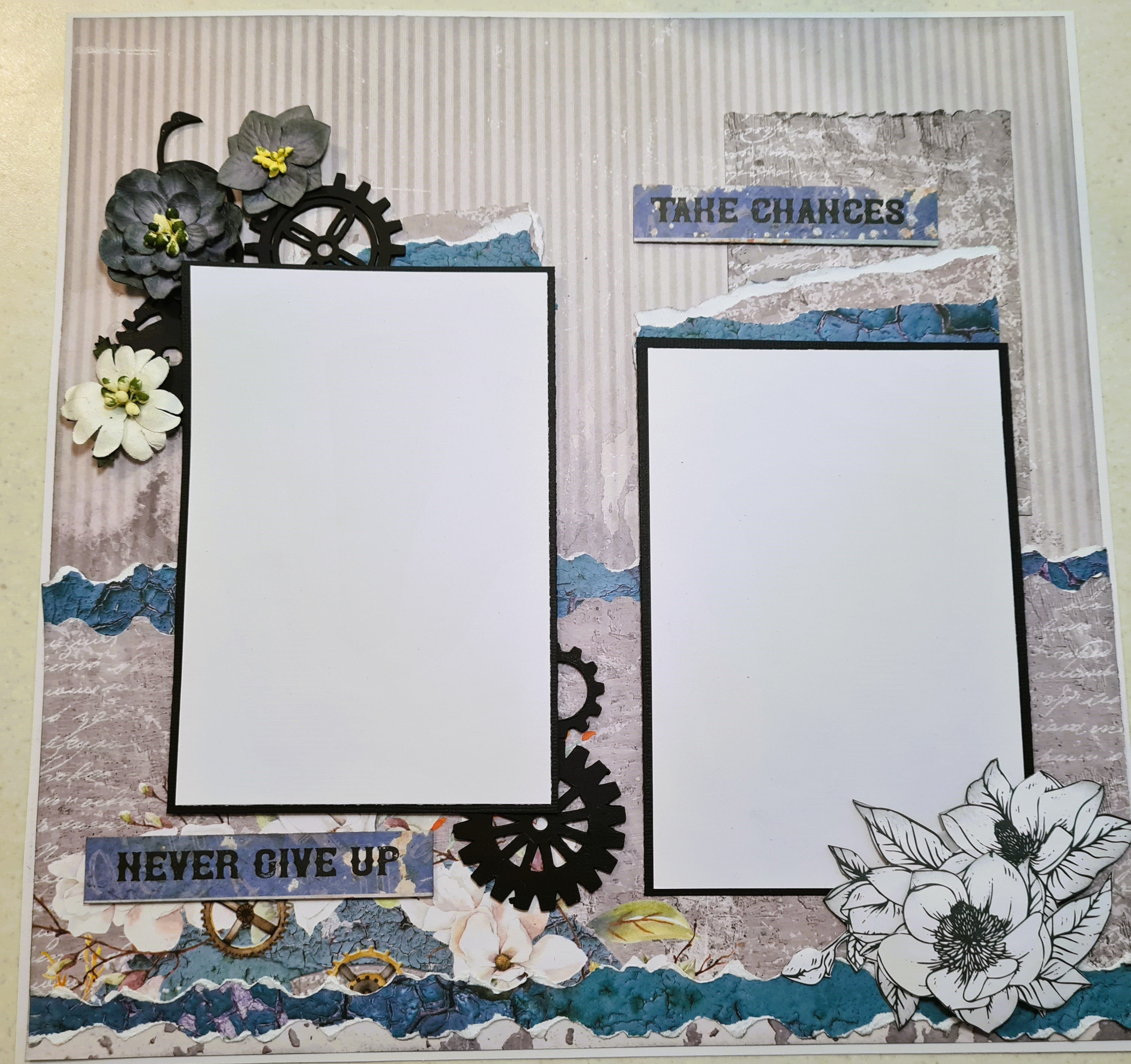 Rustic Blossom Kit 2 - 3 Page kit