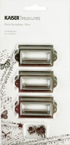 Kaisercraft Metal Bookplates - Silver