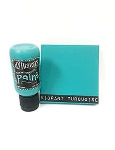 dylusions paint Vibrant Turquoise