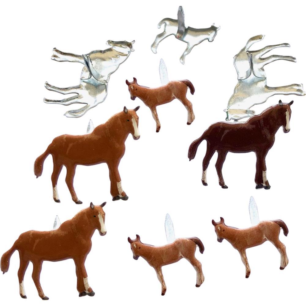 Horse Brads 12 pieces