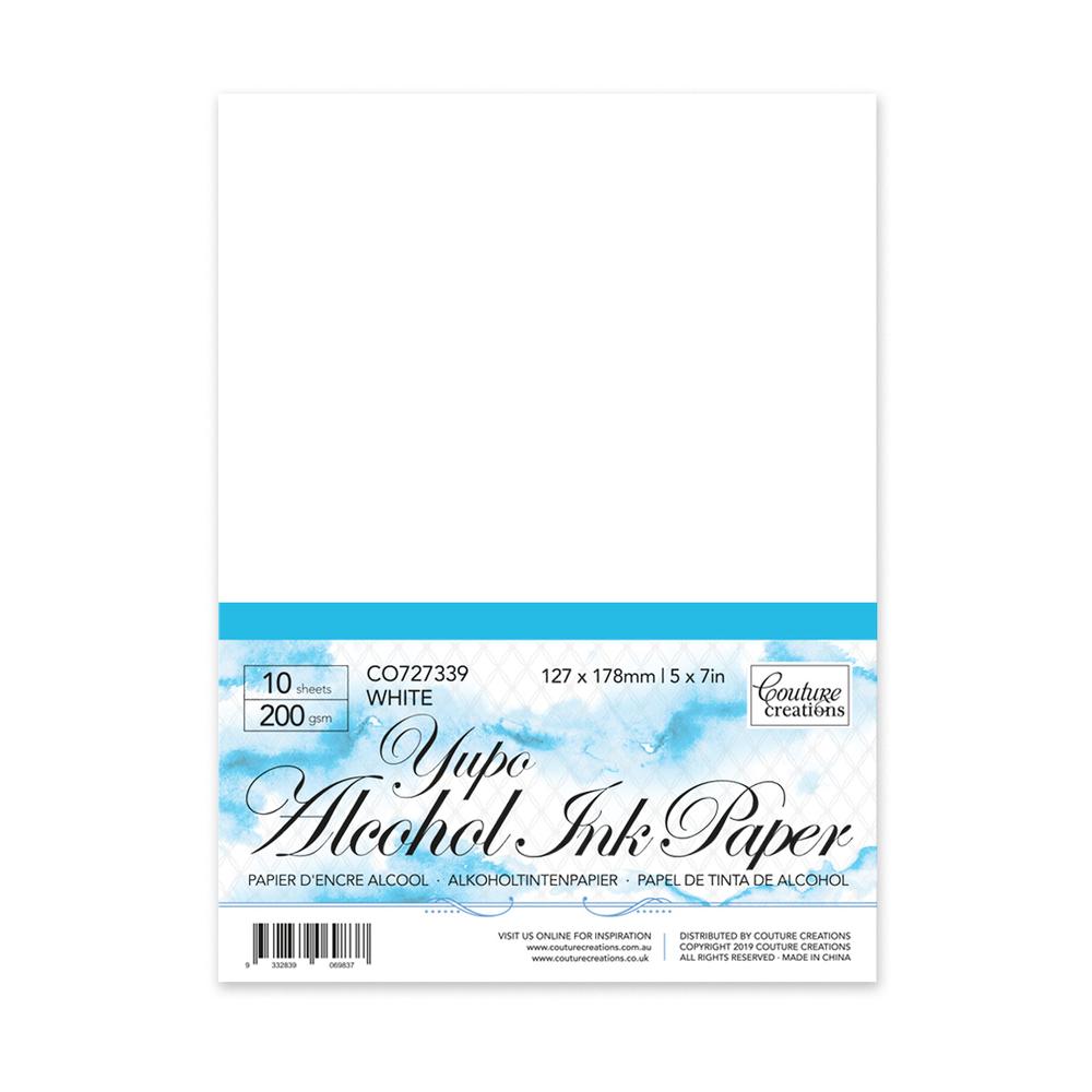 Couture Creations Alcohol Ink Paper - White 5x7inch