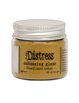 Distress Embossing Glaze Fossilized Amber
