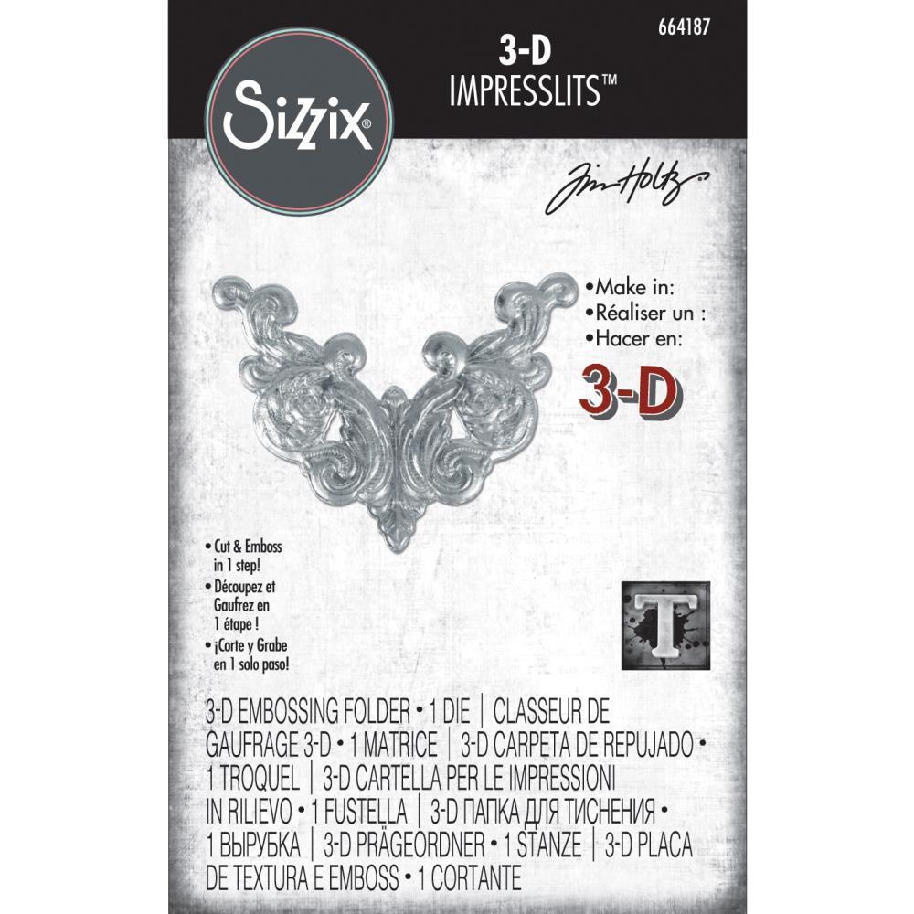 Sizzix 3D Impresslits - Fanciful Embossing Folder and Die
