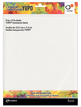 Tim Holtz Alcohol Ink Yupo White - 8x10 inch 5 pack