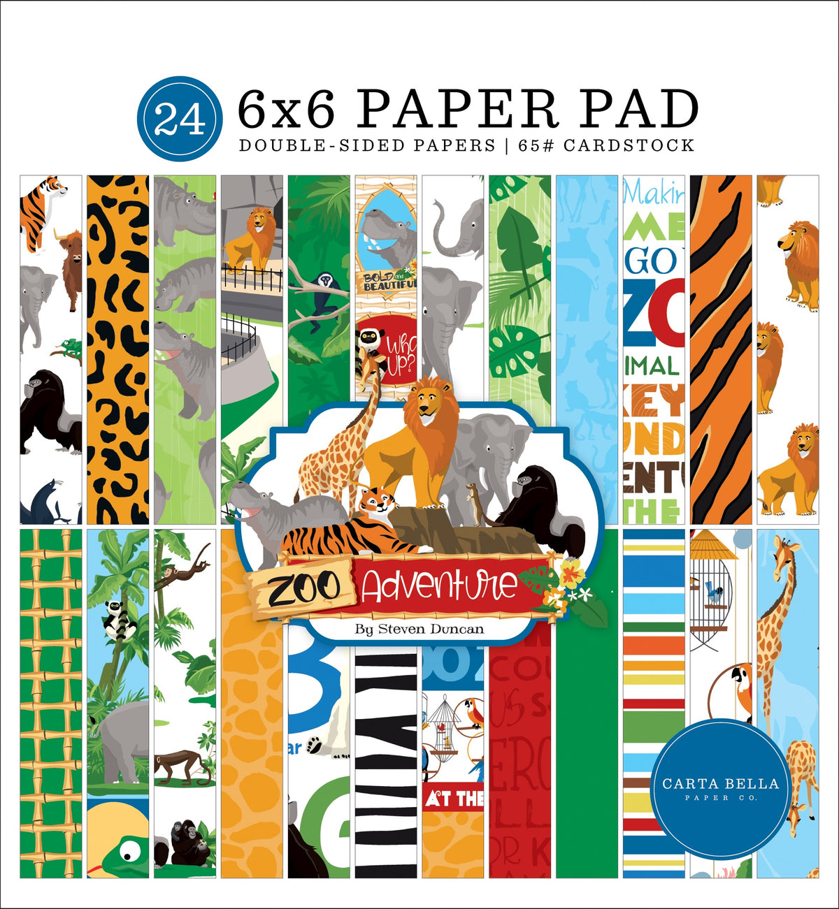 Carta Bella 6x6" - Zoo Adventure