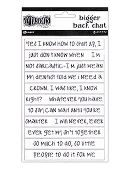 Dylusions Bigger Back Chat White