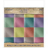 Tim Holtz Kraft Stock Metallic confectionary 8 x 8 paper pad 36 sheets