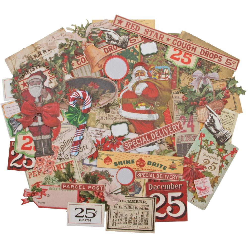 Tim Holtz Idea-ology Ephemera Pack - Christmas