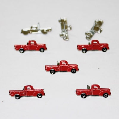 red trucks Brads 12  pieces