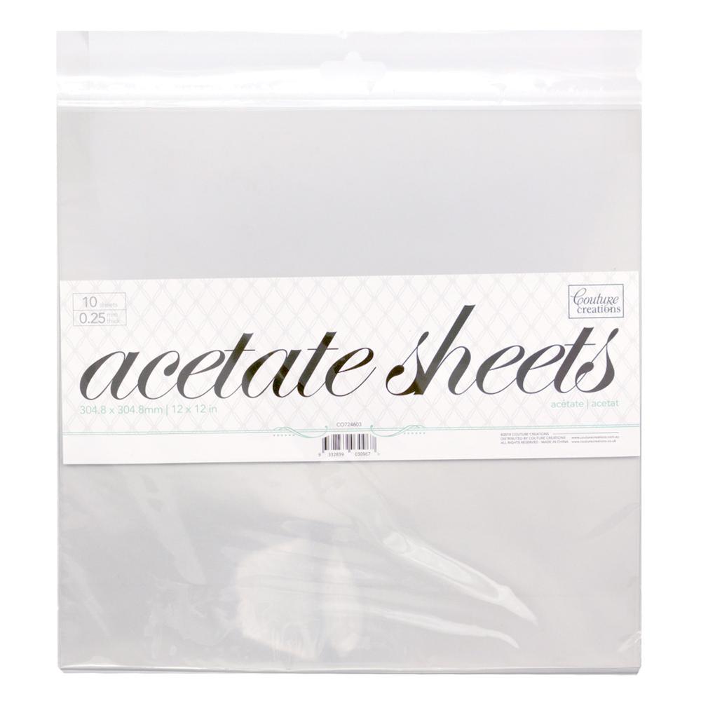 Acetate Sheets 12 x 12 sheets