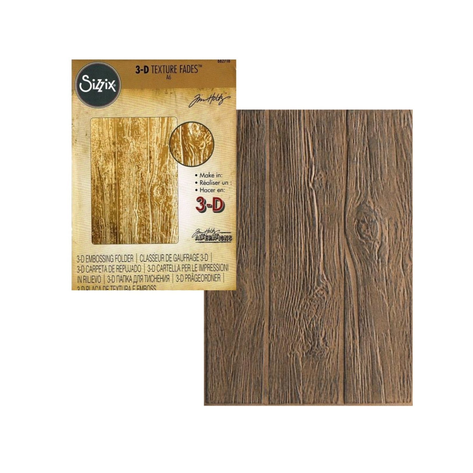 Sizzix 3D Texture Fades - Lumber
