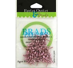 Pink Brads 4 mm 70 pieces