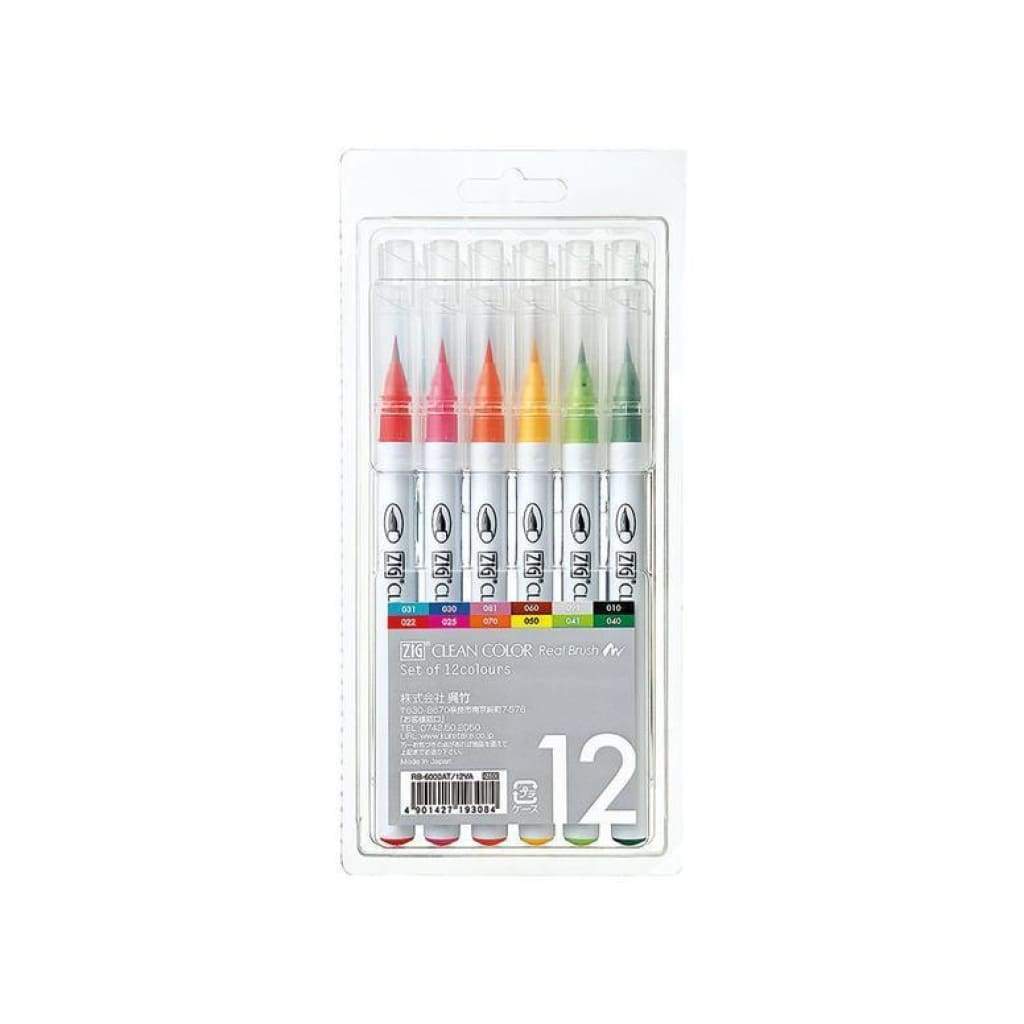 Zig Real Brush - 12 Pack RB-6000AT-12VA