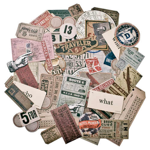 Tim Holtz Idea-ology Ephemera Pack - Expedition