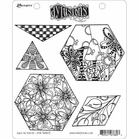 Dylusions Rubber Stamps - Quilt As You Go